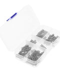 Top Quality 100 Pieces Mini Stainless Steel Compression Springs Assortment Kit For Cool DIY Repairs And Varying Mechanical Projects Perfect To Fix Stuff At Home Or In The Garage With Ease, clear organizer case