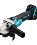Badass Brushless 4 Piece Cordless Power Tool Kit With Electric Drill Hammer Adjustable Wrench Plus Angle Grinder Wireless Set features an angle grinder.