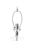 Base of the Toledo 25 Inch Crystal Table Lamp With Cotton Shade Great End Table Lighting For Living Room Or Bedroom On Off Switch
