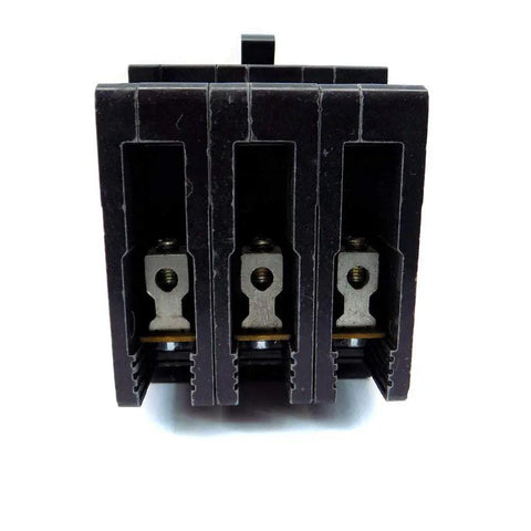 Front view of Heavy Duty 480Y 277V 25A Miniature Circuit Breaker Model EDB34025 for real world panel protection.