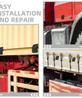Heavy Duty Weld On Door Hinges 2 Pack For Outdoor Gates And Dump Trailers Metal Gate Hinges With Detachable Pin installation