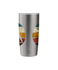 Hang Gliding Retro Flying Vintage Hang Glider Stainless Steel Insulated Tumbler For Sky Riders Adrenaline Junkies Coffee On The Go Dishwasher Safe Durable For Camping Hiking Road Trips And Everyday Adventure with retro design