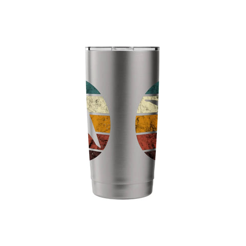 Hang Gliding Retro Flying Vintage Hang Glider Stainless Steel Insulated Tumbler For Sky Riders Adrenaline Junkies Coffee On The Go Dishwasher Safe Durable For Camping Hiking Road Trips And Everyday Adventure with retro design