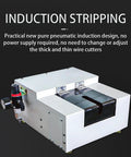 Heavy Duty Pneumatic Wire Stripping Machine With Foot Switch For Scrap Electrical Recycling Strip 2.5 To 35 Mm² Cable No Blade Change Needed For Fast Efficient Wire Processing And Sheath Removal On The Fly with pneumatic induction design.