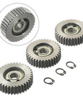 Three Piece 36T Steel Gear Set For Electric Bicycles With 38mm Outer Diameter Compatible With Bafang Motors E Bike Transmission Upgrade And Repair, three steel gears with clips