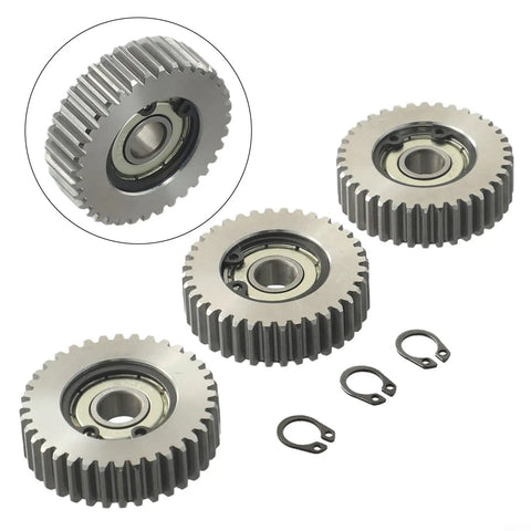 Three Piece 36T Steel Gear Set For Electric Bicycles With 38mm Outer Diameter Compatible With Bafang Motors E Bike Transmission Upgrade And Repair, three steel gears with clips