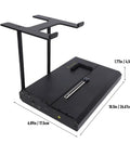 Kickass External Gpu Dock Station Featuring Ocuklink Pcie 4.0 X4 64Gbps Transfer, Plug And Play Pcie X16 Bay for ATX SFX Power Supply, black metal structure showing dual power bays and PCIe slot.