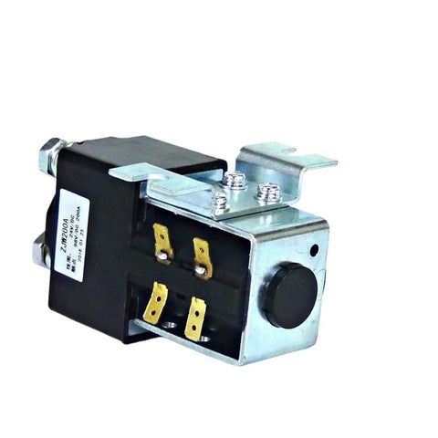 Heavy Duty 24V DC Contactor Relay Switch With Bulletproof 200Amp Rating And Tough As Nails Copper Lugs for electric vehicle use.