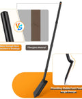 Narrow Trenching Spade With 56 Inch Long Handle, 4 Inch Wide V Shaped Blade; metal and fiberglass material features