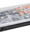 91-Piece Threaded Rivet Nut Insert Kit SAE And Metric For Automotive Repair And DIY Projects in a plastic case