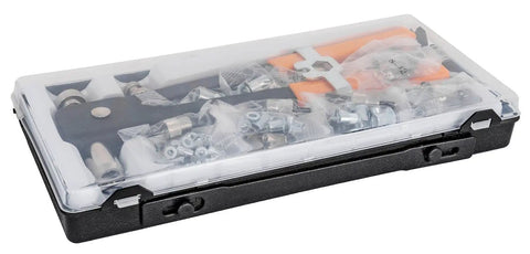91-Piece Threaded Rivet Nut Insert Kit SAE And Metric For Automotive Repair And DIY Projects in a plastic case