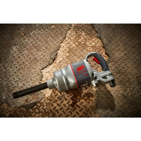 Pro Level One Inch Drive Air Impact Wrench, 6in extended anvil, built tough for garage tasks on industrial surfaces.