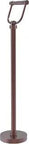 Free Standing Toilet Paper Holder In Antique Copper, Solid Brass Construction, Built Tough With Heavy Base To Prevent Tipping