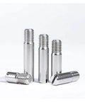 Stainless Steel Slotted Cylindrical Pin Dowel Set, 5 Pcs, Threaded Male Locating Pins M2 To M8, 14mm Diameter, 5 To 50mm Length, 304 Grade