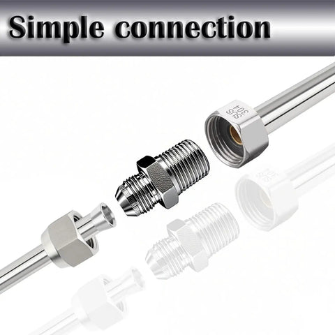 Half Inch JIC Male To Half Inch NPT Male Hydraulic Fitting Built Tough Heavy Duty Carbon Steel SAE 37 Degree Flare Pipe Adapter