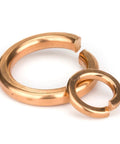 Red Copper Spring Lock Washers 10 Pack For M3 To M20 Elastic Gaskets Prevent Loosening From Vibration Easy Install For M3 Through M12 Fasteners