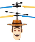 Woody Inspired Toy Story Flying IR UFO Helicopter With Motion Sensing Hover, Hand Controlled Infrared Sensor Toy, plastic body