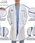 Embroidered Lab Coat For Medical Pros Unisex Fit Go-To Everyday Workwear With Personalization Premium Quality Medical Uniform