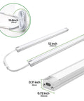 Under Cabinet Lighting Kit Dimmable 12 Inch LED Closet Lights With Plug In And Hardwired Options, ultra slim design