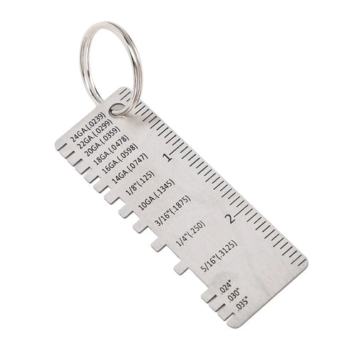 Pro Grade Stainless Steel Weld Seam Gauge For Metal Fabrication, Heavy Duty Weld Thickness Tool For Fillet And Butt Welds, 72X25X1MM