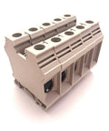 DK35N DIN Rail Terminal Block Screw Type UL 600V 150A One Zero To Twelve AWG Pack Of 5, compact and vibration resistant design