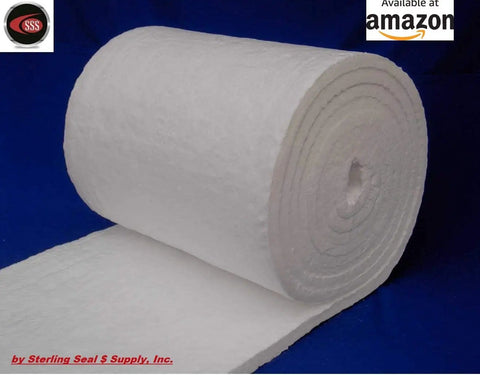 12 By 12 By 1 Inch Ceramic Fiber Blanket Insulation 6 Lb Density With 2300F Continuous Use Temperature For Wood Stoves Pizza Ovens Kilns Forges Fireplaces And More Pack Of Six Heavy Duty High Temp Insulation