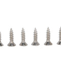 Six screws for Four Pack Bridge Shaped Cabinet Hinges with Heavy Duty 10kg Capacity, Soft Close, Cold Rolled Steel Plated, Easy Install