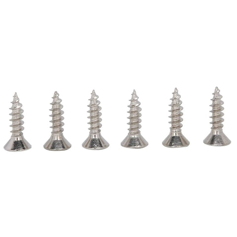 Six screws for Four Pack Bridge Shaped Cabinet Hinges with Heavy Duty 10kg Capacity, Soft Close, Cold Rolled Steel Plated, Easy Install