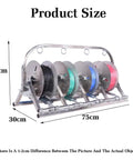 Folding Cable Payoff Stand With Three Quarter Reels For Construction Sites And Home Wiring Heavy Duty Reel Holder dimensions