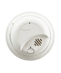 Top Shelf Hardwired Smoke Alarms Six Pack With Heavy Duty Battery Backup Tamper Resistant Seals Quick Press Test Mode And Thunderous Eighty Five Decibel Siren For Bulletproof Home Defense Daily back view of smoke alarm with test button and markings.