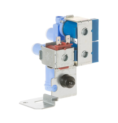 Fridge Water Inlet Valve Replacement WR57X10070 with metal bracket and blue body for Ice Maker and Water Dispenser