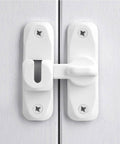 Matte White 90 And 180 Degree Barn Door Latch Zinc Alloy Flip Lock for cabinets gardens barn bathrooms and windows easy install