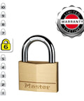 Two And Three Eighths Inch Solid Brass Padlock With Five Pin Tumbler And One And One Eighth Inch Shackle Diameter Eleven Thirty Second Inch Shackle