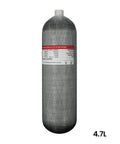 Ultra Light Carbon Fiber Scuba Tank 4500 Psi High Pressure Capacity 4.7L 286 Cu In 4700 CC Red Diving Tank For Snorkeling