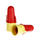 Performance Plus Red Yellow Wire Connector Jug Of 500, Flexible Steel Spring Copper For 22-8 AWG Solid And Stranded, UL Listed