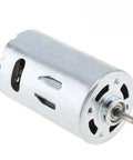 12-36V 555 DC Gear Motor With Ball Bearings Delivers Crazy High Speed Spin From 3500 To 12000 RPM And Serious Torque For Robotic Projects Plus Automation Needs You Totally Need Right Now, metallic finish.