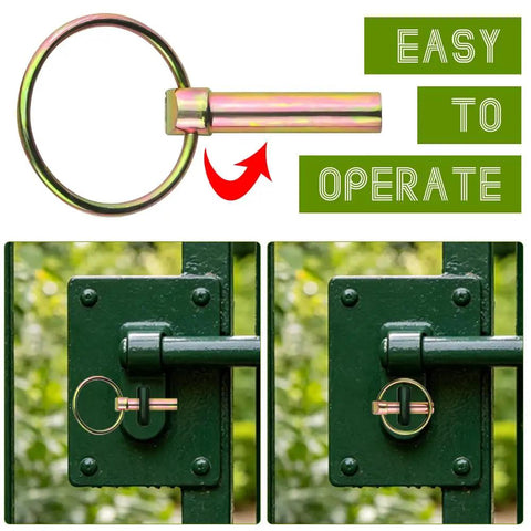 Heavy Duty Lynch Pin Set 50Pcs M4.5 M6 M8 M11 Locking Pins And Hitch Clips Fasteners for gate locking mechanism