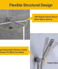 Wall Mounted Tub Filler Faucet With Handheld Shower, Solid Brass 180 Degree Swivel Bath Tap, Brushed Nickel Finish