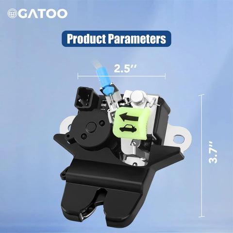 Hyundai Sonata Trunk Latch Replacement Actuator For 2015 2016 2017 With Cable Rear Gate Hatch Lock Liftgate Fits 1.6L 2.0L 5.4L Engine