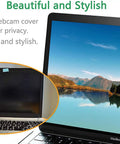 Shield Your Webcam Today With This Sleek Pink Slide Cover For Laptops Phones And Tablets Featuring Smooth Metal Slider on a MacBook Pro.