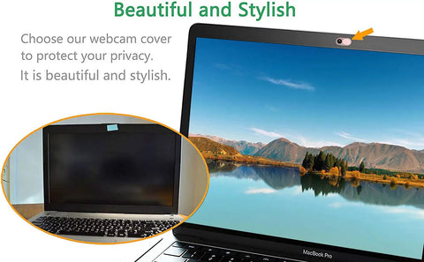 Shield Your Webcam Today With This Sleek Pink Slide Cover For Laptops Phones And Tablets Featuring Smooth Metal Slider on a MacBook Pro.