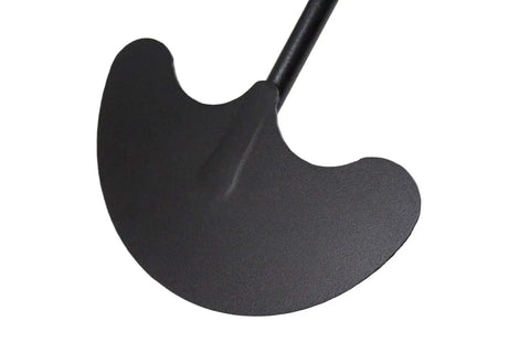 Close-up of Heavy Duty Sod Lifter With 12 Gauge Steel Head And Fiberglass D Grip Handle showing flat steel spade head.