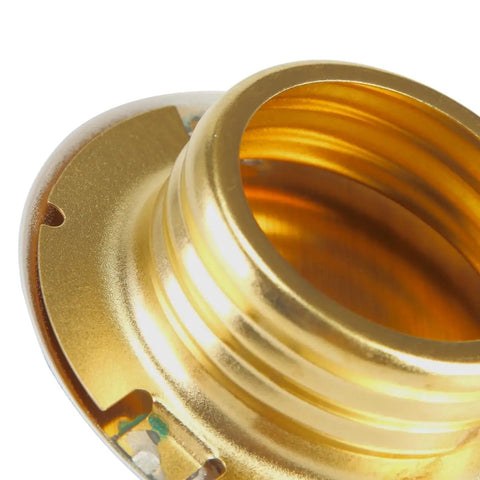 Close-up of a Slick Copper Fire Sprinkler Cover decorative escutcheon cap showing durable gold finish and sturdy construction.
