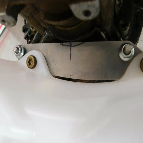 Retro Fit Gas Fuel Tank Kit for FS106 Trimmer with Mounting Accessories Replacement ABS Tank 4126 350 0400 close-up view