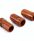 Three brown swirl rings from 10 Pack 220857 Swirl Ring Replacement Kit For PMX 45XP 65 85 105 Plasma Cutting Torch, OEM Grade