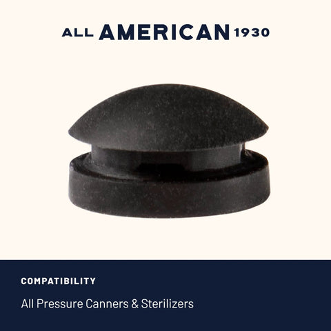 Overpressure Rubber Safety Plug for 1930 Pressure Cookers and Canners Black Auto Vent Steam If Vent Pipe Clogs Fits All 1930 Models