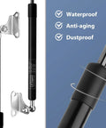 Two Pack 15 Inch Gas Struts Lift Supports 67 Lb 300 N For RV Beds Boat Hatches Cabinets Tool Boxes Outdoor Windows Heavy Duty Replacement Parts Fits Lids 54 74 Lb, featuring waterproof, anti-aging, dustproof properties