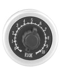 Top view of Two Pack Panel Mount 10K Potentiometer For VSD And VFD Rotary Variable Frequency Drive with numeric dial.