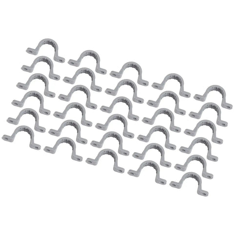 1 Inch PVC Electrical Con Clamp 2 Hole U Bracket Pipe Strap For HVAC Telecommunication Refrigeration And Lighting