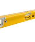 STABILA Type R 300 Spirit Level, 40 cm, aluminium profile with horizontal and vertical levels, made in Germany.